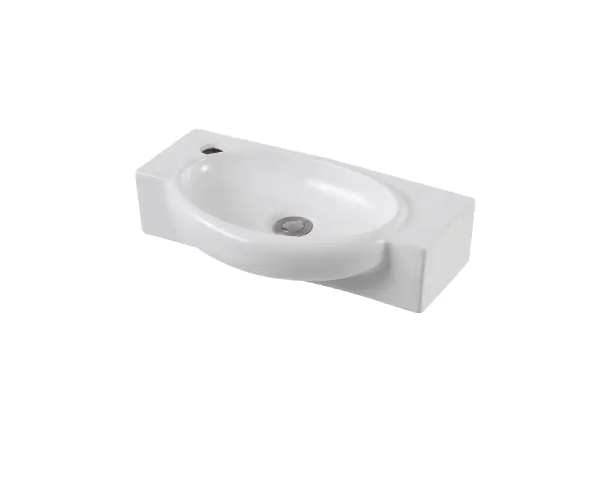 Раковина Aquatek 51х27,5х13 AQ5329-00 подвесная, угловая, Белая фото 5