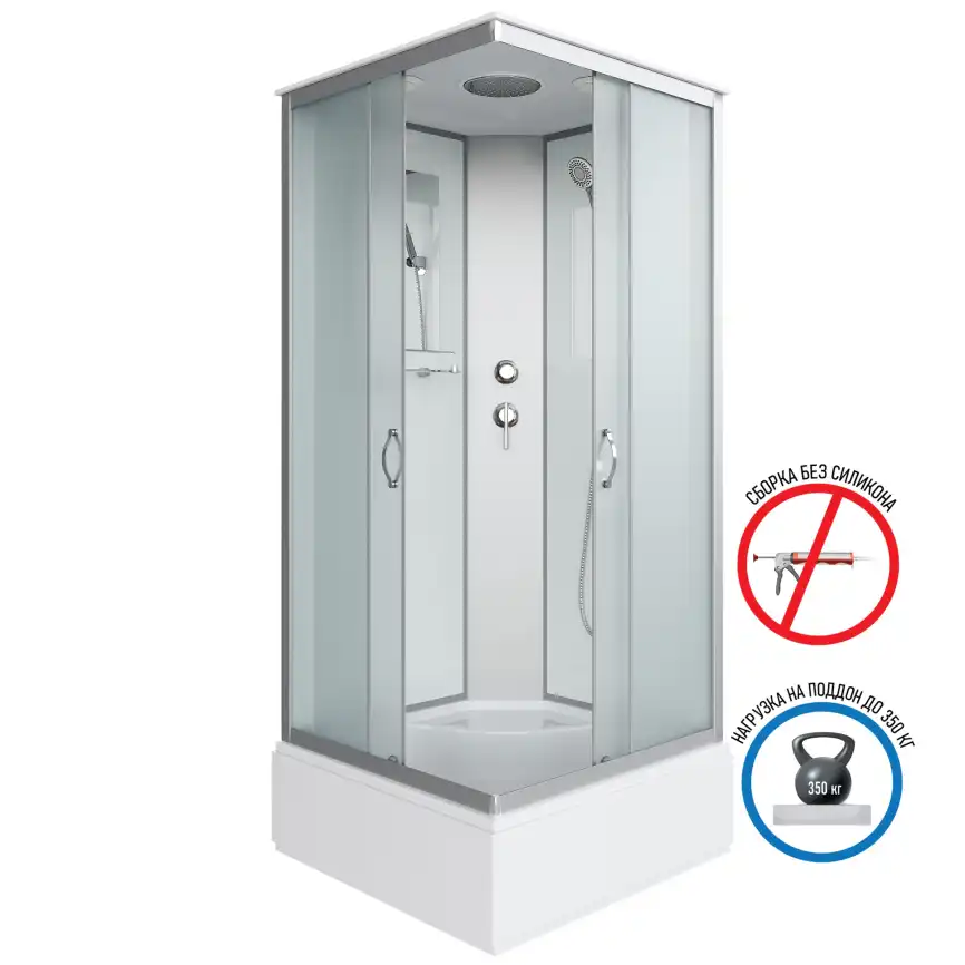 Душевая кабина Niagara Classic 90х90х215 NG-1108-14 средний поддон, без гидромассажа, 11081424 фото 1