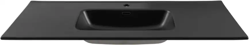Раковина Aquanet Flat 120 329258 прямоугольная, Черная матовая фото 6